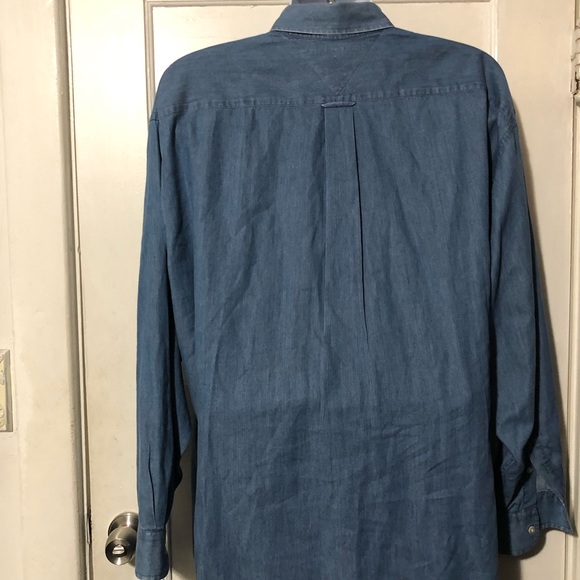 Tommy Hilfiger Crest Logo Denim Button Shirt - Picture 4 of 4